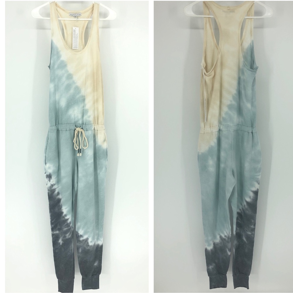 YOUNG FABULOUS & BROKE EBERHART TIE DYE JUMPSUIT - Picture 2 of 11